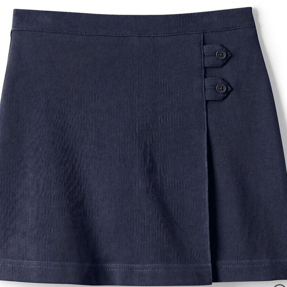 Lands End Navy A-Line Skort